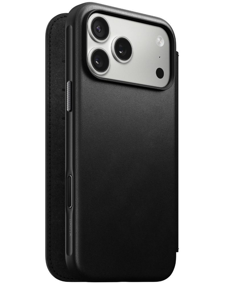 Шкіряний чохол-книжка Nomad Modern Folio Black для iPhone 17 Pro - 3 - 1