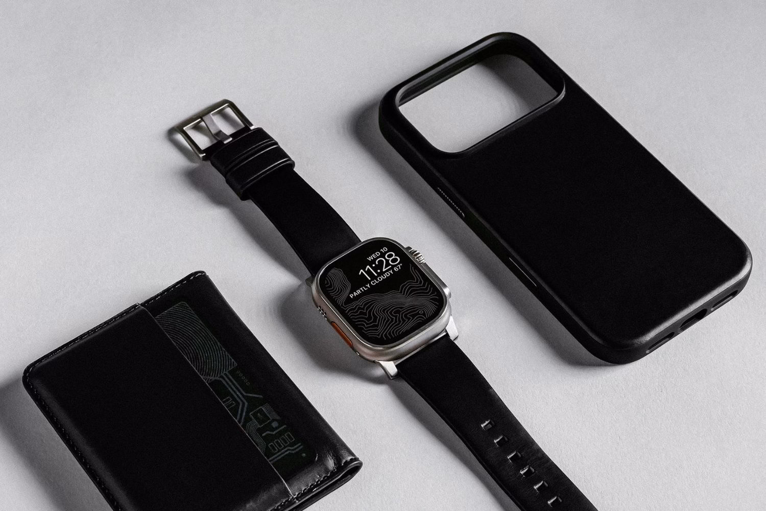 Шкіряний чохол Nomad Modern Horween Black для iPhone 17 Pro Max - 8