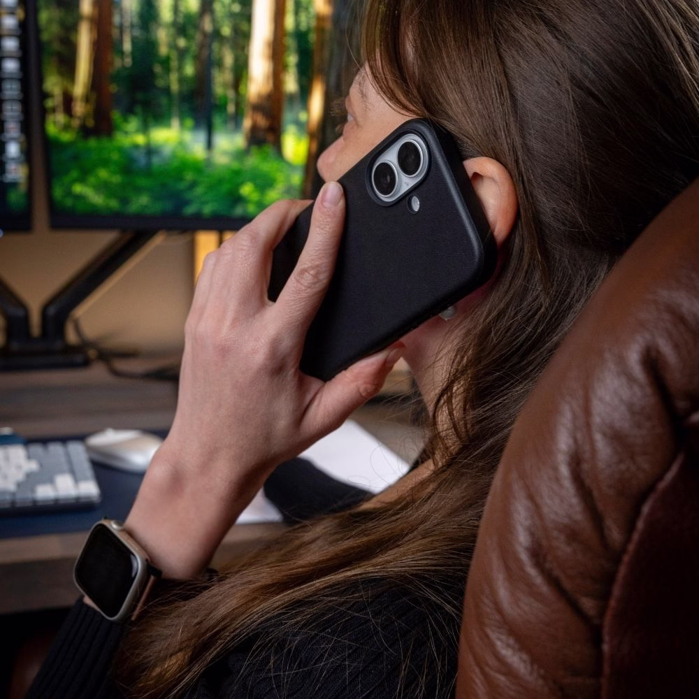 Шкіряний чохол Nomad Modern Black для iPhone 17 - 2