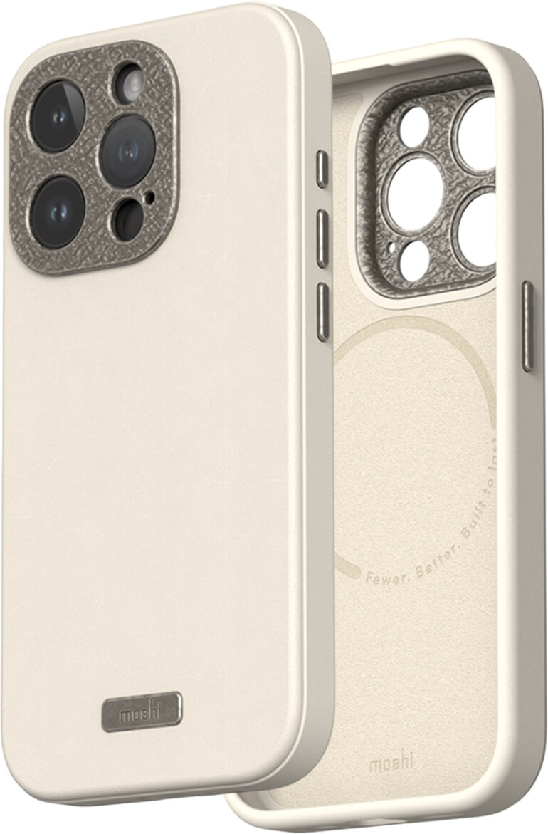 Чехол-накладка Moshi Napa Slim Hardshell Case Eggnog White для iPhone 15 Pro