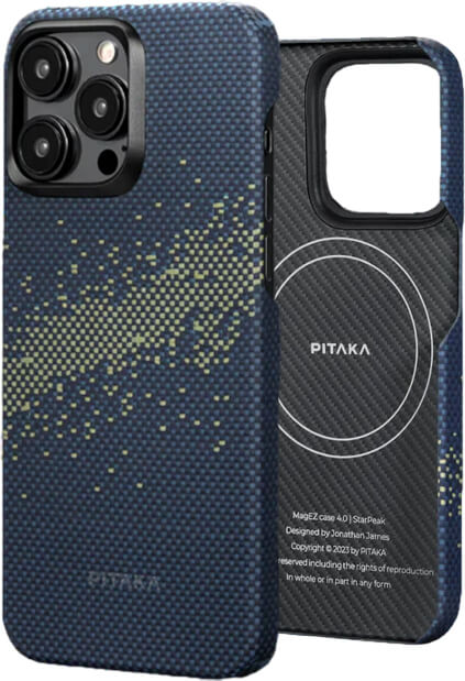 Чехол Pitaka MagEZ Case 4 StarPeak Milky Way Galaxy для iPhone 15 Pro (KI1501PMYG)