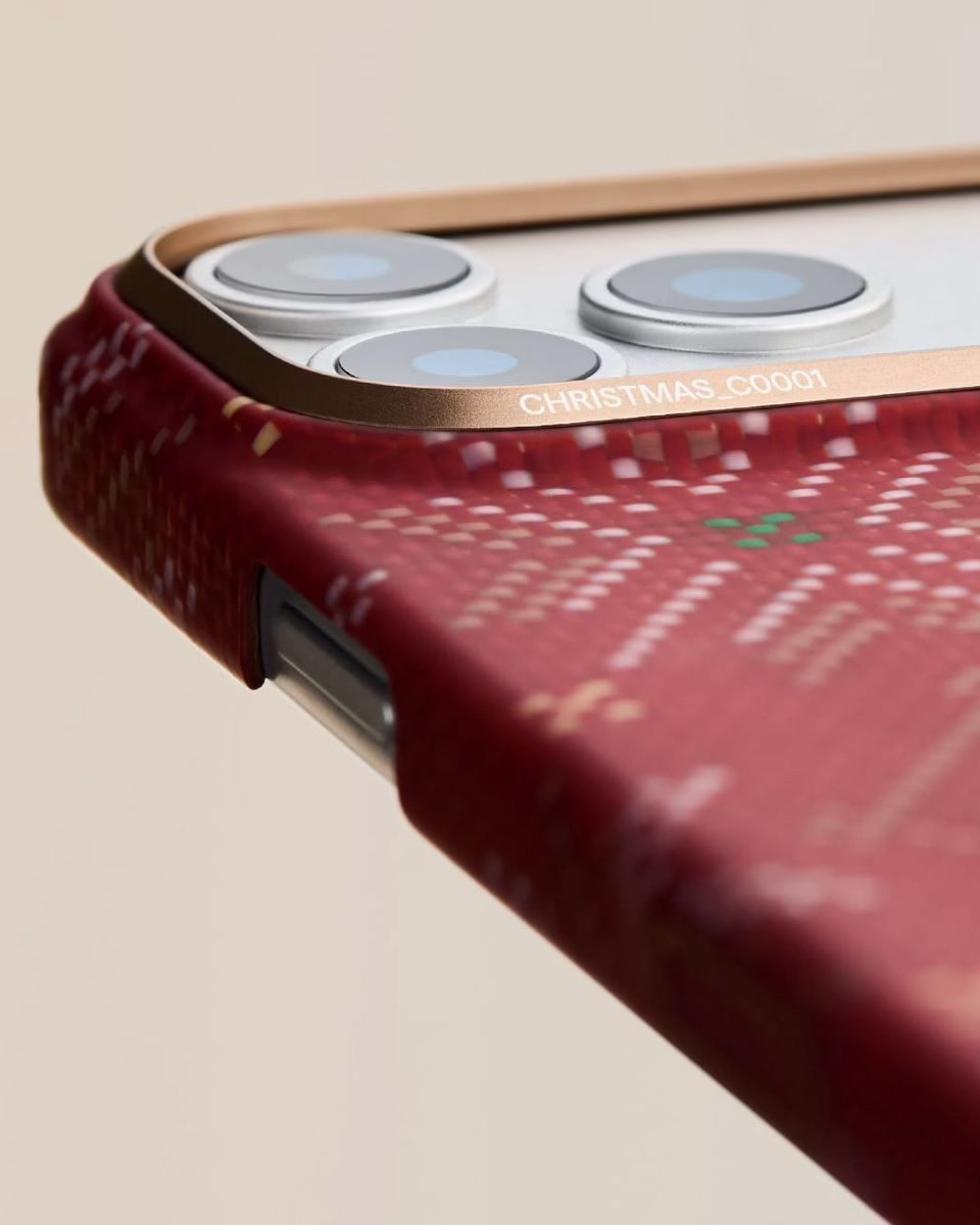 Чохол Pitaka Ultra-Slim Threads of Winter для iPhone 17 Pro Max Scarlett - 5