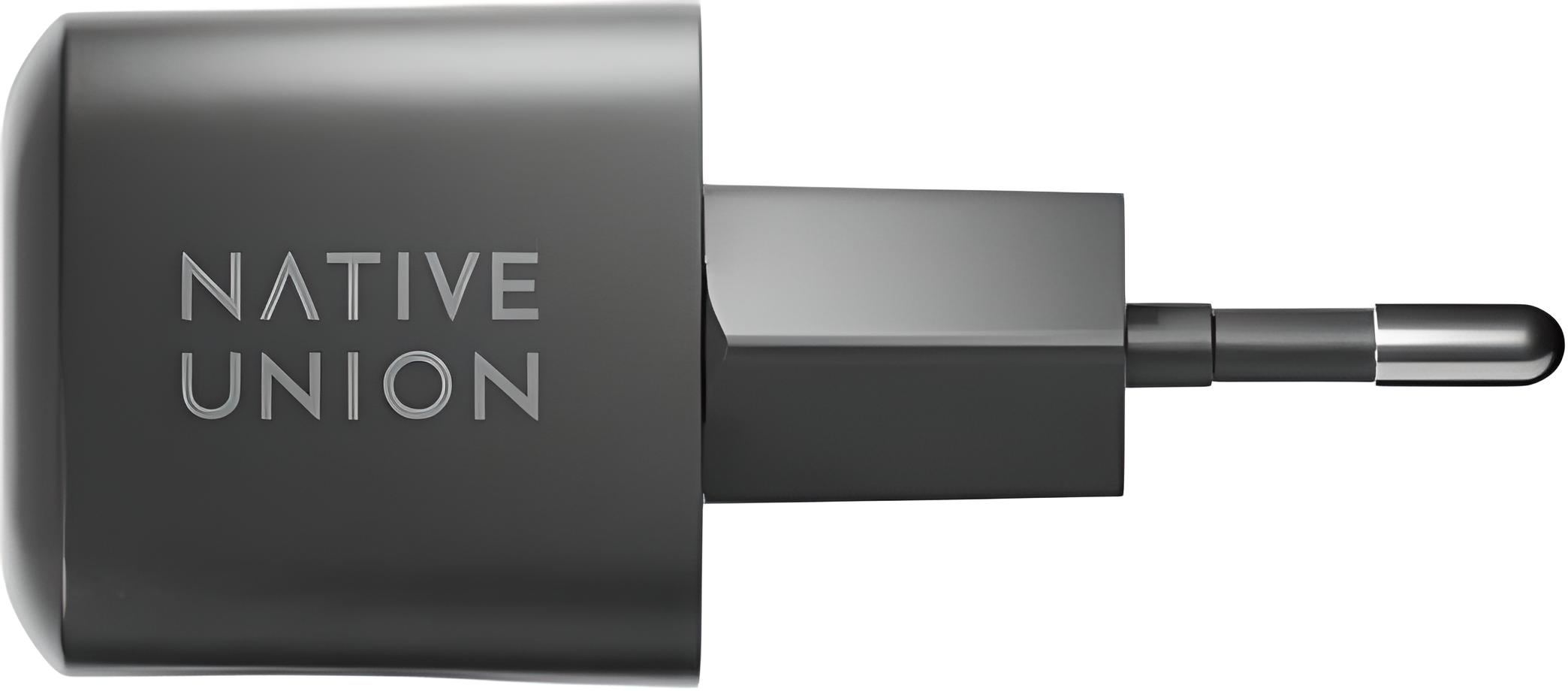 Сетевое зарядное устройство Native Union Fast GaN Charger PD 30W USB-C Port Black (FAST-PD30-2-BLK-EU)