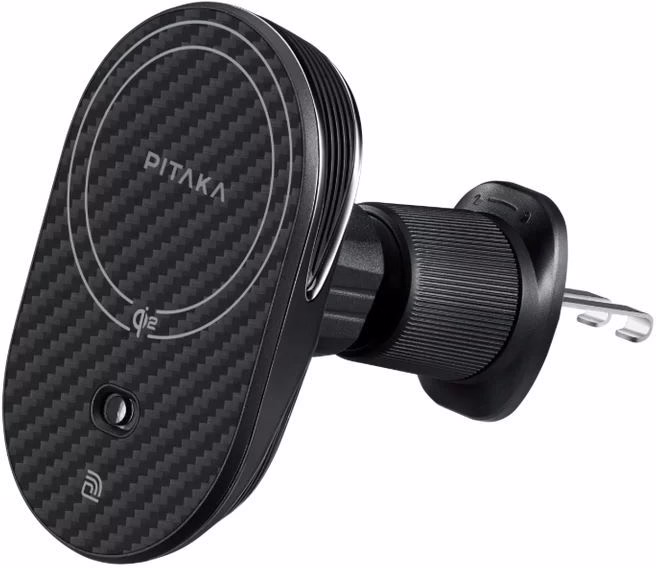 Автомобильный держатель Pitaka MagEZ Car Mount Pro 2 Qi2 Car Vent Black (CM2402N)