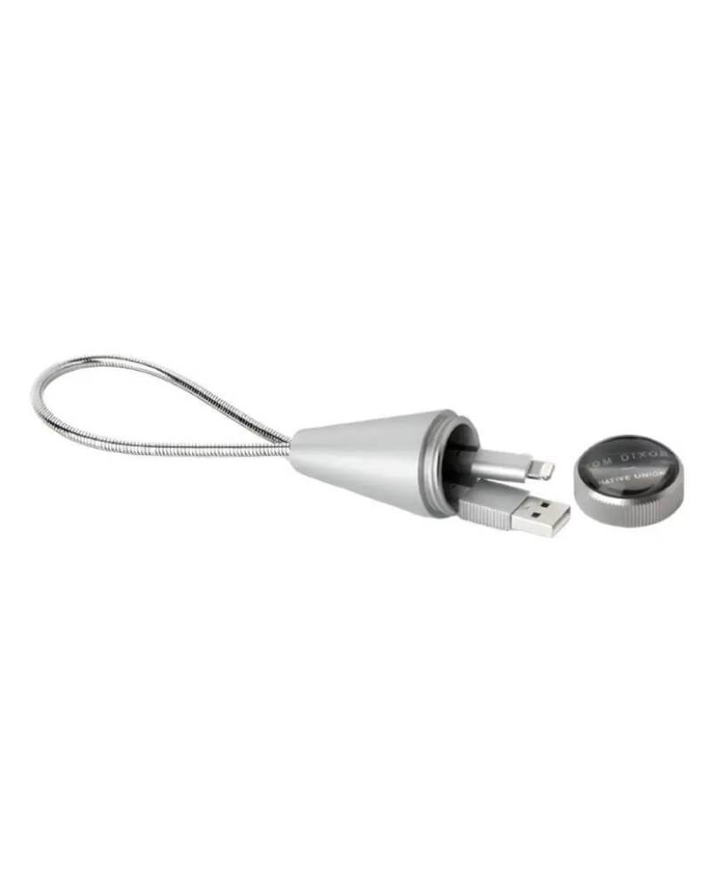 Кабель USB-A to Lightning Native Union Tom Dixon Stash Cone Cable Silver