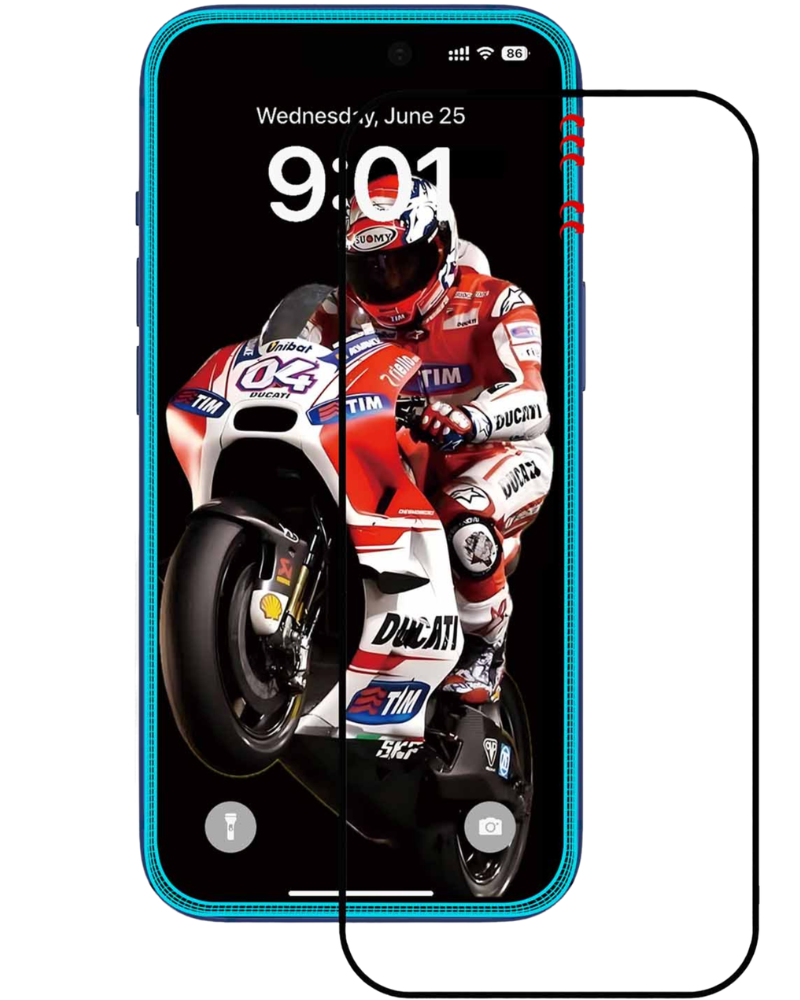 Защитное стекло ANANK 3D Anti-Crack 5X Reinforced для iPhone 17 Pro Max - 3 - 2