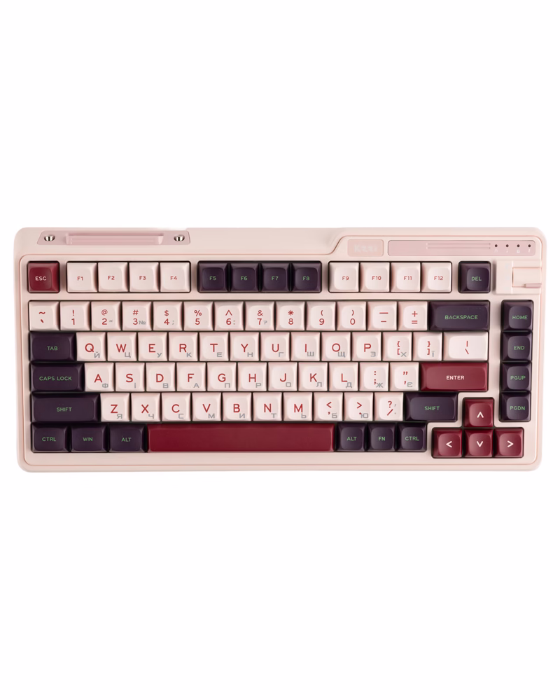 sliding Беспроводная клавиатура KZZI K75 Lite UA/ENG (Rainbow Switch) Nezuko Purple (6935280824647)