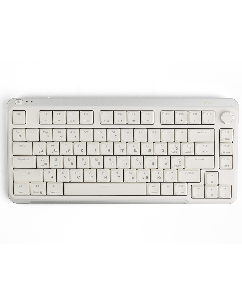 KZZI I75 Wireless Keyboard UA\ENG (Red Switch) White (6977534870628)