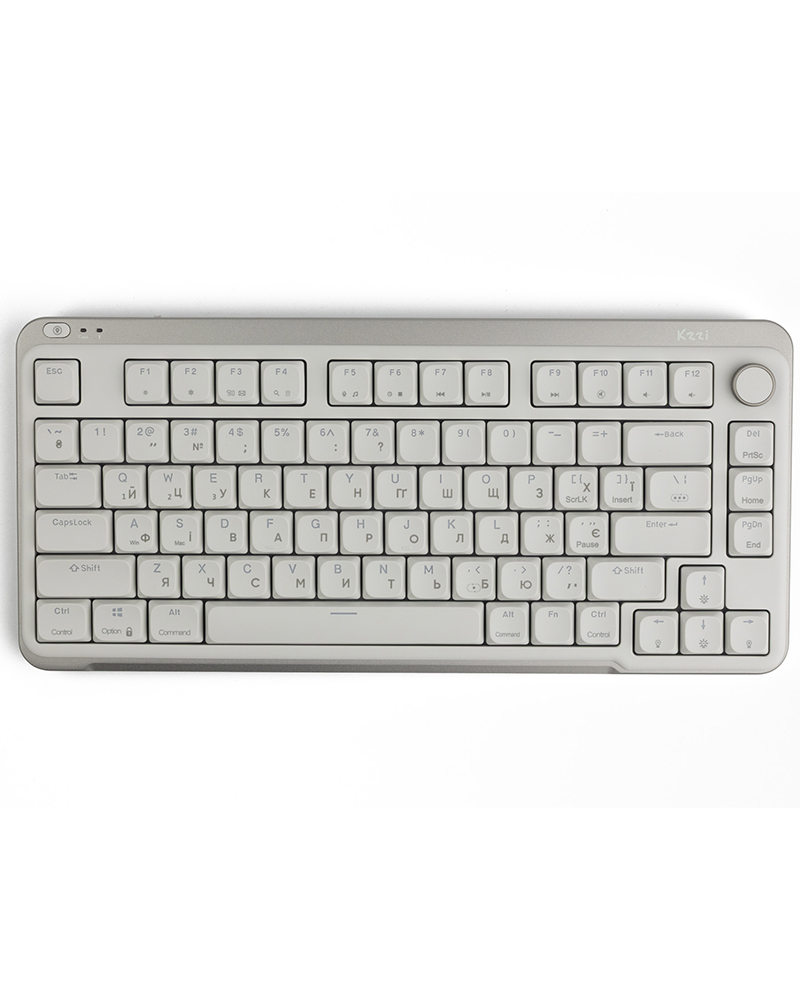 Беспроводная клавиатура KZZI I75 UA\ENG (Red Switch) Grey