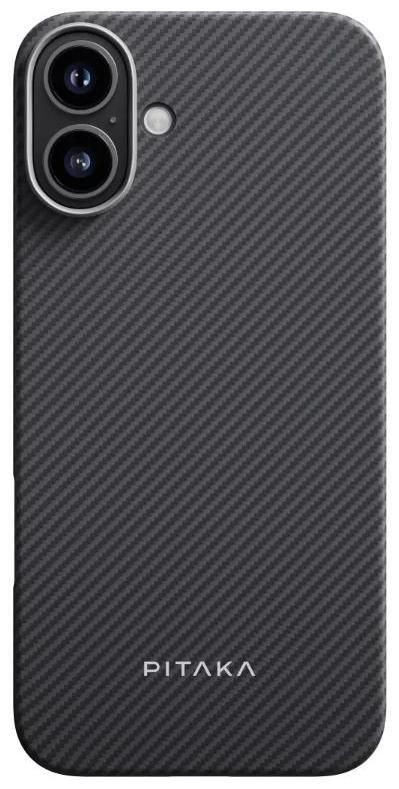 Чохол Pitaka Ultra-Slim Case Classic Twill 600D Black/Grey for iPhone 16 (KI1601A) - 3 - 1