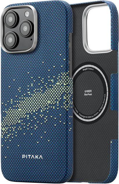 Чохол Pitaka Tactile Woven StarPeak Lumintex Milky Way Galaxy для iPhone 16 Pro Max