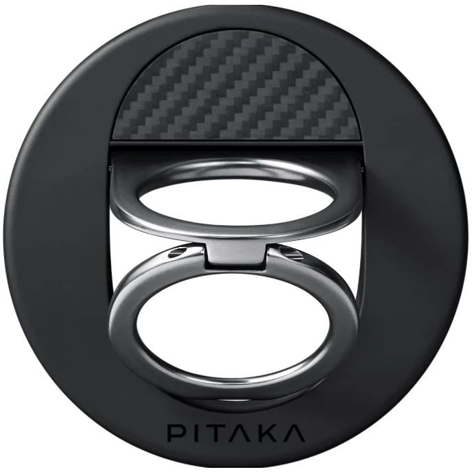 Магнітне кільце-підставка Pitaka MagEZ Grip 3 Twill 600D Black/Grey (MGB2402) - 3 - 2