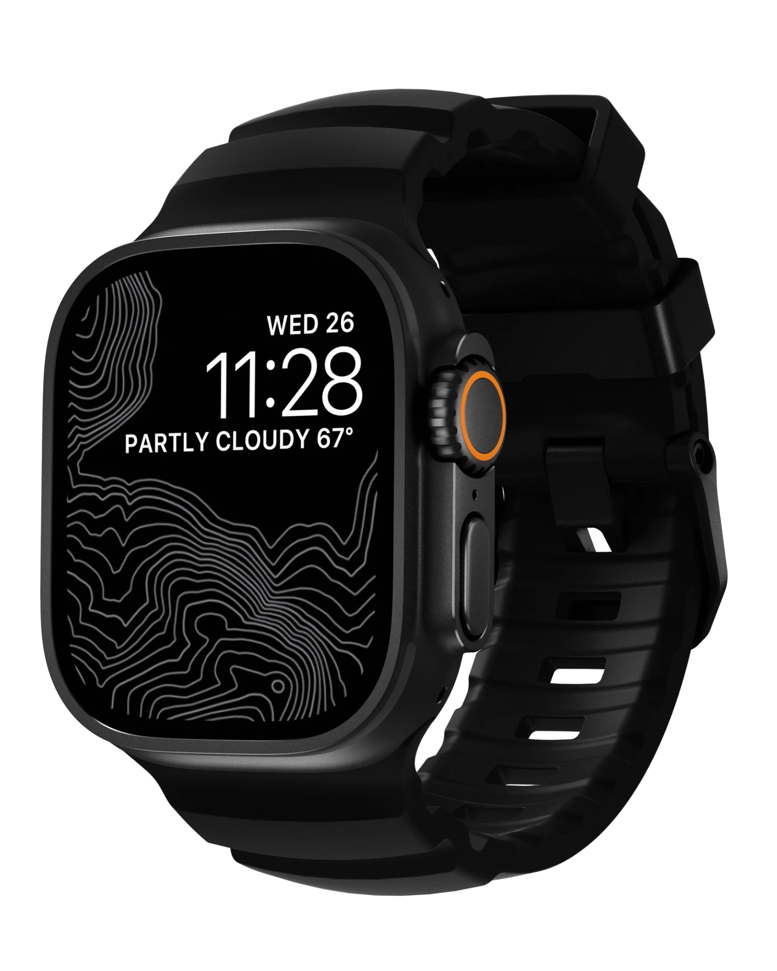Ремінець Nomad Rocky Point Band Carbon Black для Apple Watch 46mm/49mm