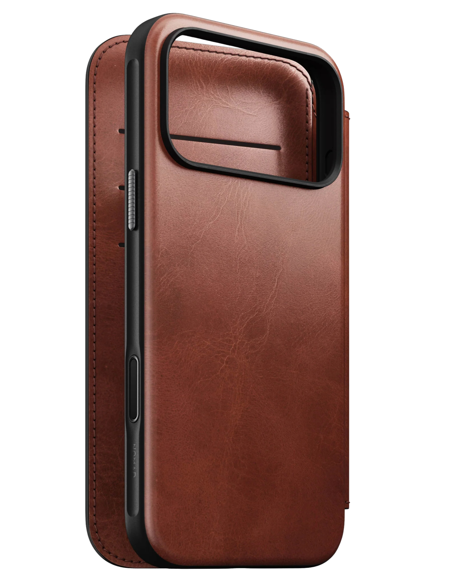 Шкіряний чохол-книжка Nomad Modern Folio Horween Olde Dublin для iPhone 17 Pro Max