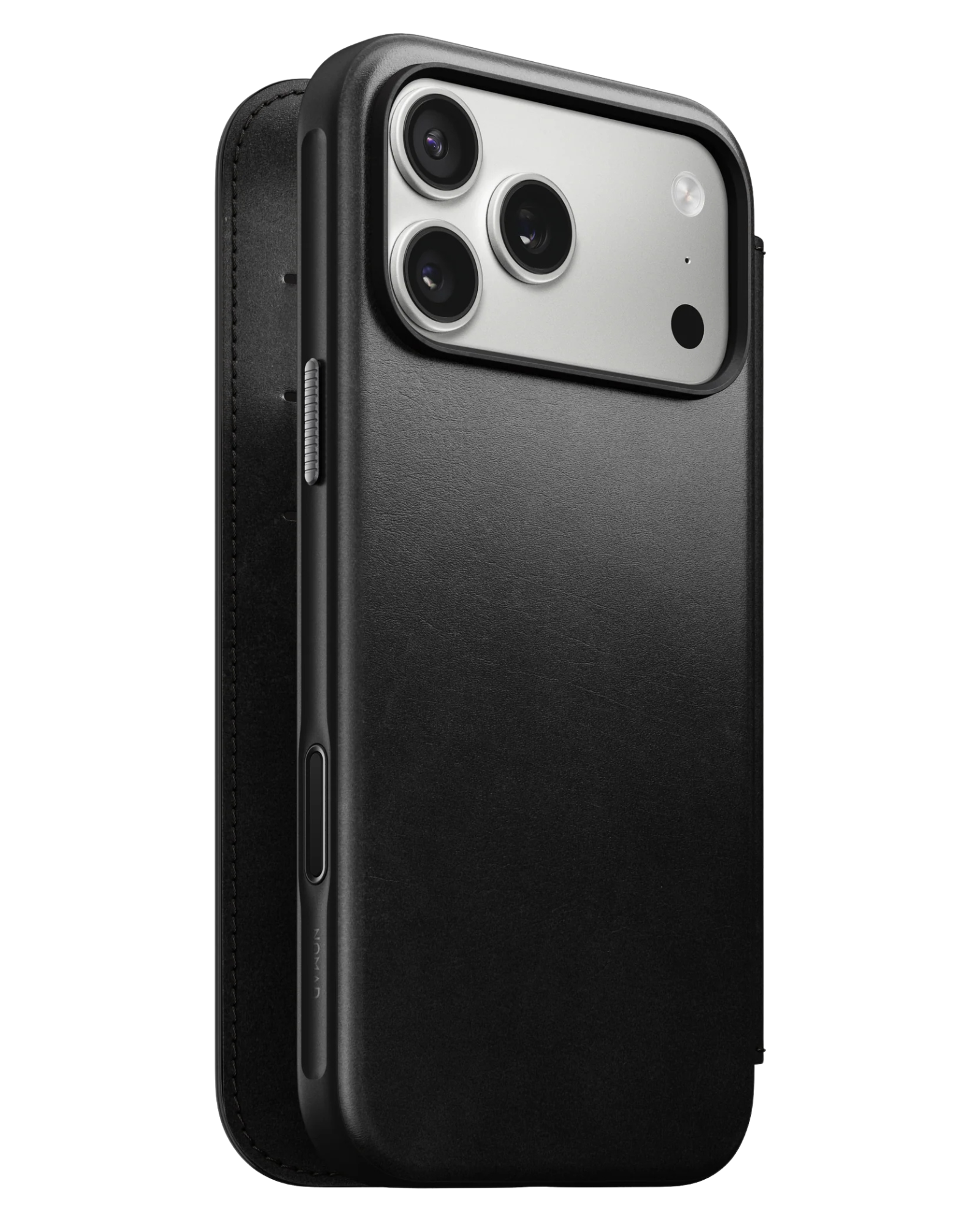 Шкіряний чохол-книжка Nomad Modern Folio Horween Black для iPhone 17 Pro Max
