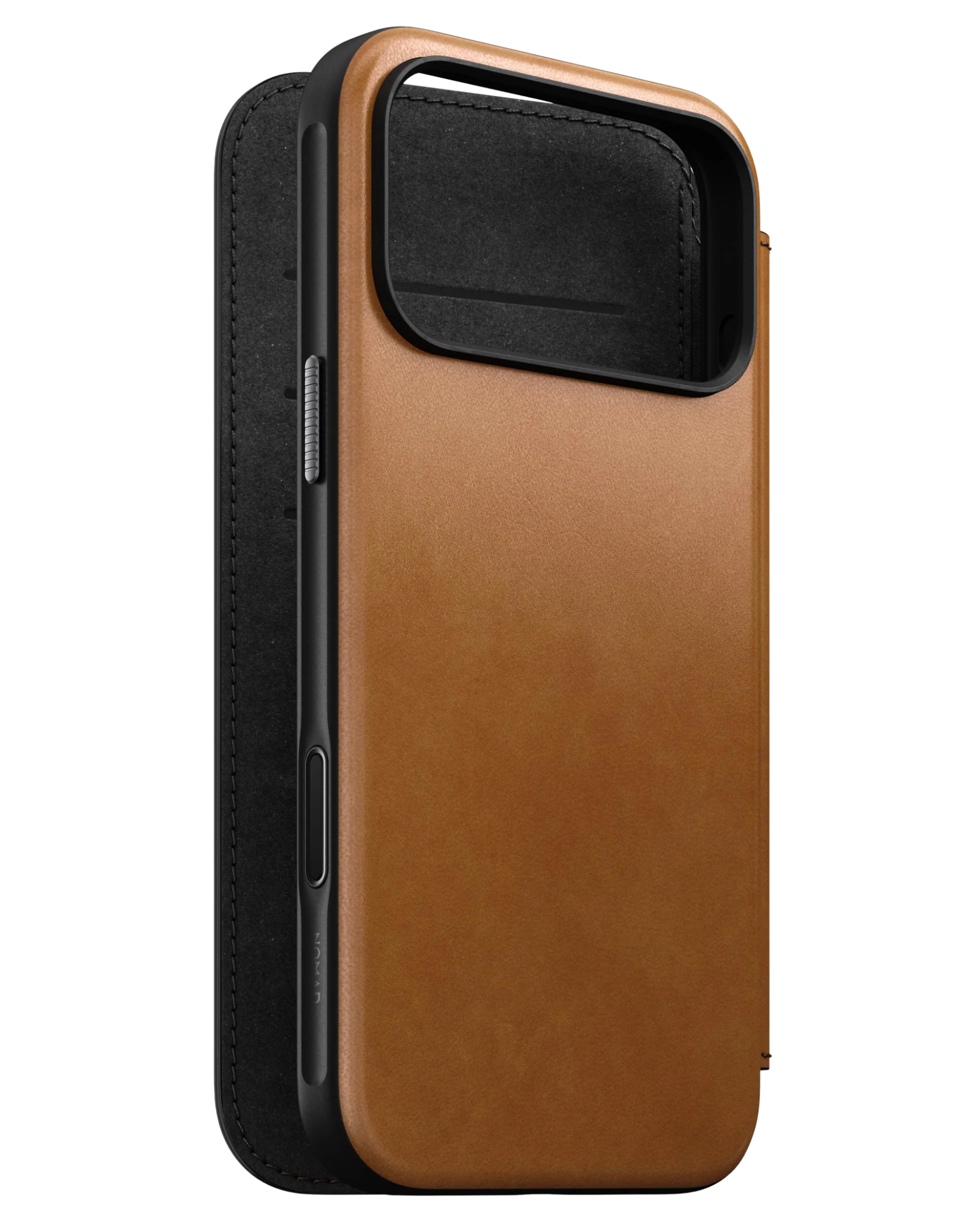Шкіряний чохол-книжка Nomad Modern Folio English Tan для iPhone 17 Pro Max