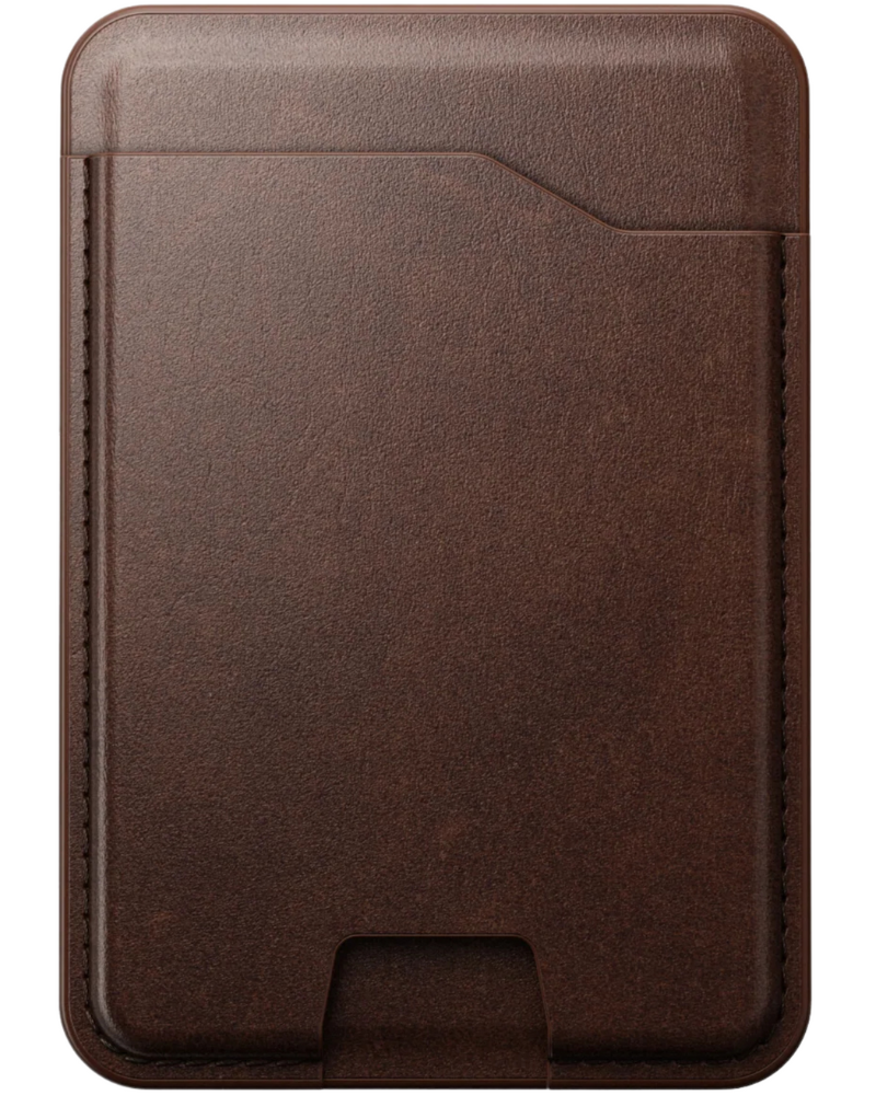 Кожаный кошелек Nomad Mag с Find My Tracking Horween Rustic Brown