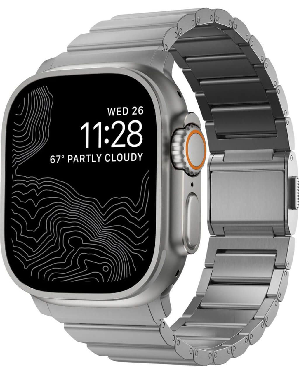 Ремінець Nomad Titanium Band V2 Natural Hardware Natural 46mm/49mm (NM014858858)