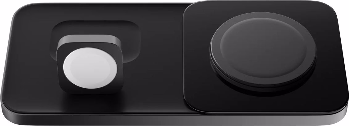 sliding Nomad Base One Max Qi2 3-in-1 Charging Hub (3rd Gen) Carbide