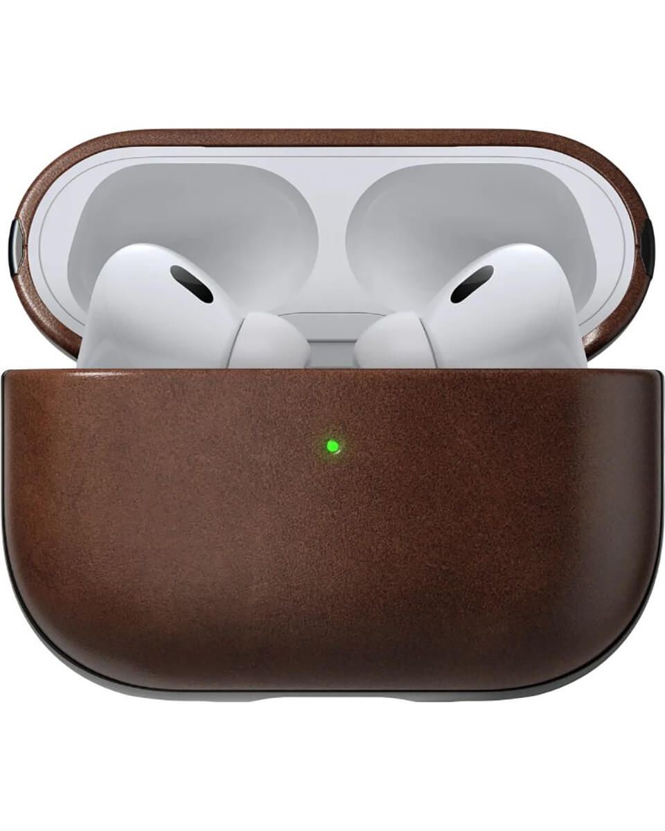 Чохол Nomad Modern Leather Rustic Brown Horween для Airpods Pro 2nd Gen (NM01997085)