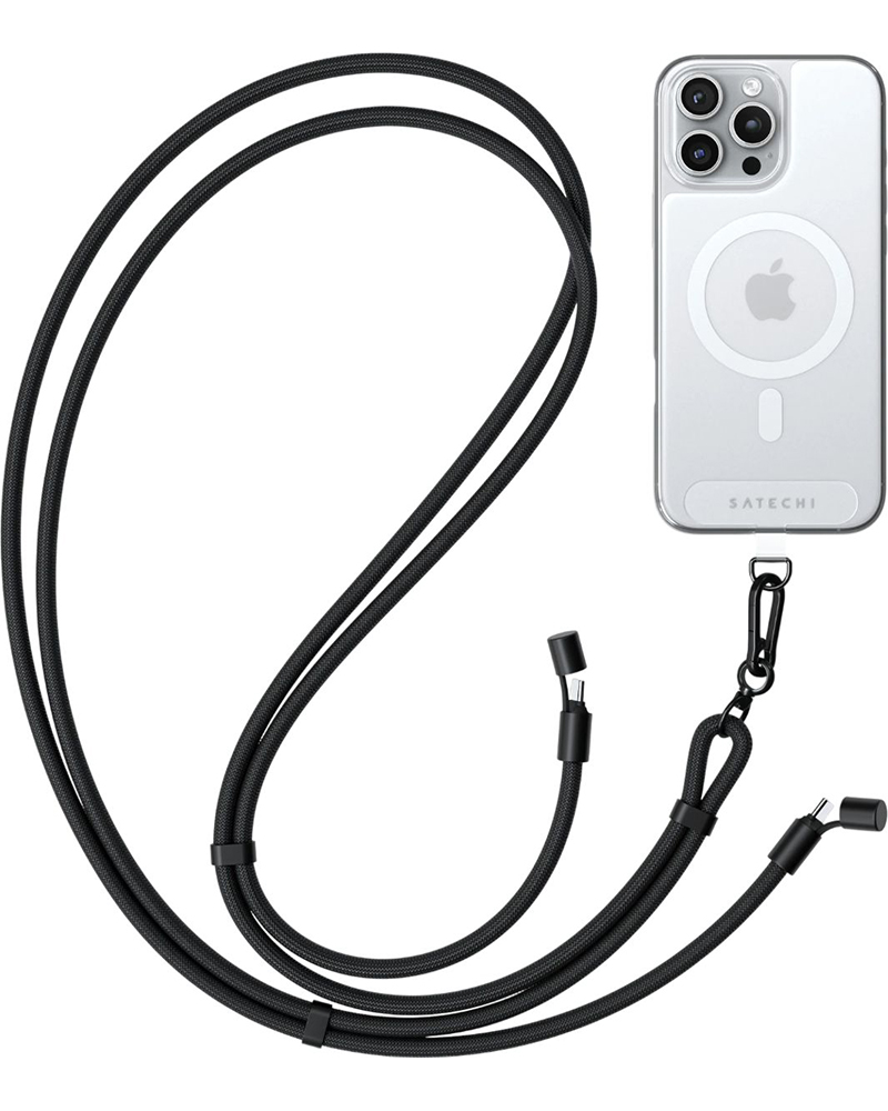 Ремешок-кабель Satechi On-the-Go USB-C 60W Black (1.5 м) (ST-LOTGLK)