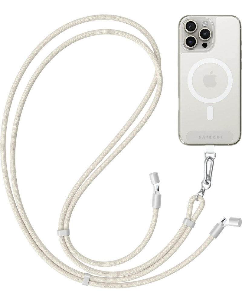 Ремешок-кабель Satechi On-the-Go USB-C 60W Sand (1.5 m) (ST-LOTGLW)