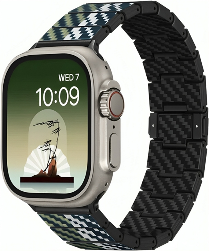 Ремешок Pitaka Chroma Carbon Band Poetry of Things Wind for Apple Watch 49/45/44mm (AWB2305)