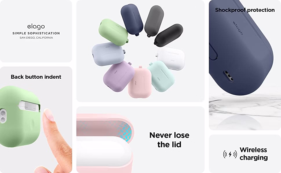 Чохол Elago Silicone Hang Case Pastel Green для Airpods Pro 2nd Gen (EAPP2SC-HANG-PGR) - 1 - 8