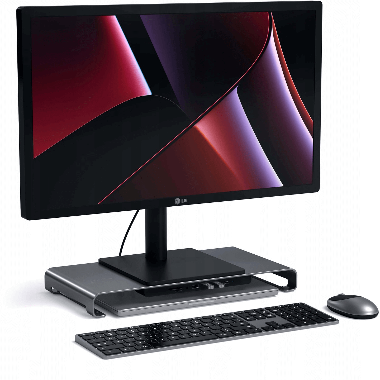 Підставка Satechi Aluminum USB-C Monitor Stand Hub XL Space Gray